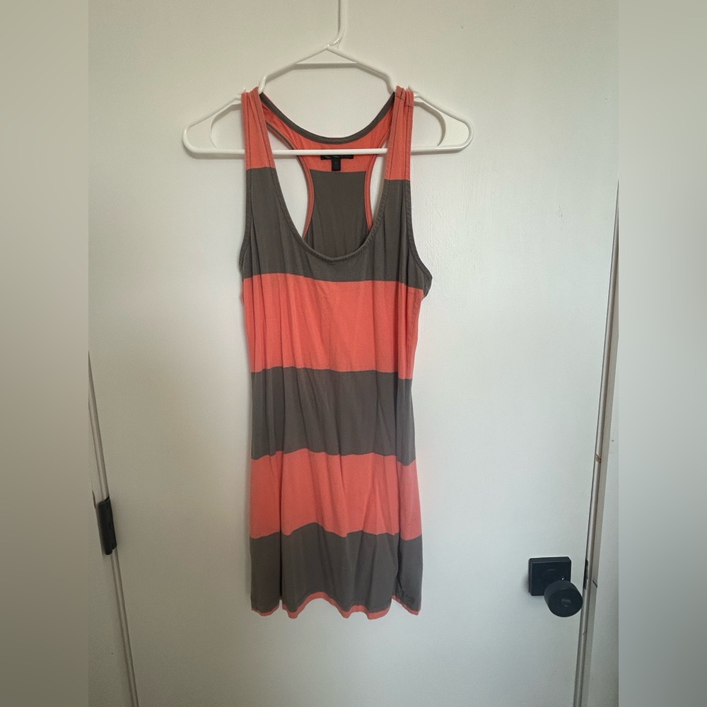 Vans Coral and Gray Tank Top Dress